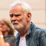 Karl Johnson in rehearsals for the crucible at the National Theatre