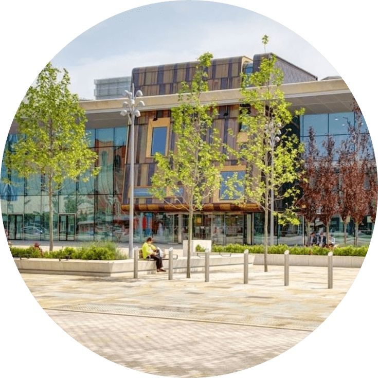 A photo of the frontage of the Cast building in Doncaster.